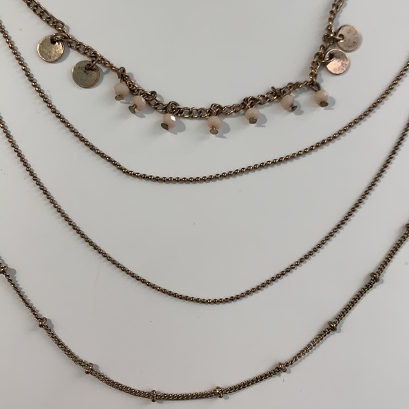 Layered Gold Necklace - Picture 2 of 3